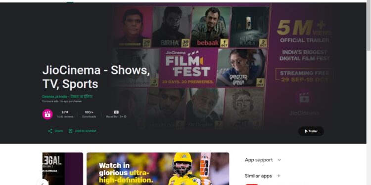 Jiocinema Apk untuk Menikmati Film dan Acara TV Secara Gratis