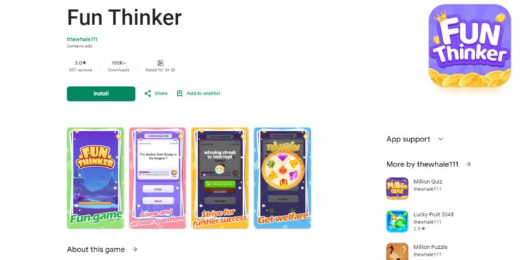 Bisa Hasilkan Uang Fun Thinker APK, Terbukti Membayar?